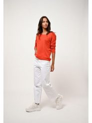 AUTHENTIC CASHMERE Kaszmirowy sweter "Lanfon" w kolorze pomarańczowym rozmiar: S. Pomarańczowe swetry klasyczne damskie AUTHENTIC CASHMERE, s, z kaszmiru, bez kołnierzyka. Za 347.99 zł.