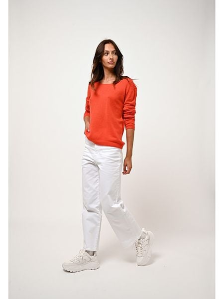 AUTHENTIC CASHMERE Kaszmirowy sweter "Lanfon" w kolorze pomarańczowym rozmiar: S. Pomarańczowe swetry klasyczne damskie AUTHENTIC CASHMERE, s, z kaszmiru, bez kołnierzyka. Za 347.99 zł.