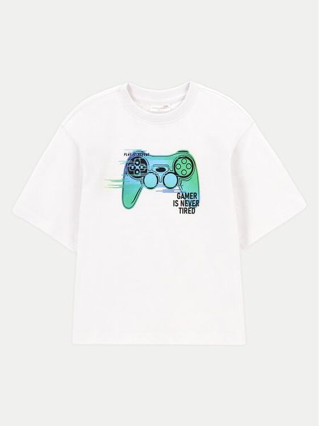 Coccodrillo T-Shirt WC4143202GBK Biały Regular Fit. Białe t-shirty chłopięce COCCODRILLO, bez wzorów, z bawełny, bez ramiączek. Za 29.99 zł.