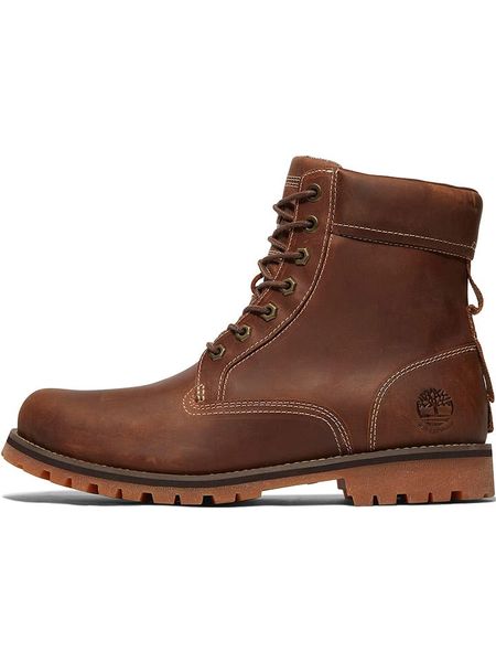 Timberland Skórzane botki "Rugged II" w kolorze jasnobrązowym rozmiar: 40. Brązowe buty zimowe męskie Timberland, z materiału, bez zapięcia. Za 287.16 zł.