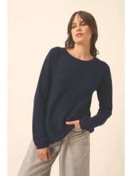 Just Cashmere Kaszmirowy sweter "Nethy" w kolorze granatowym rozmiar: L. Niebieskie swetry klasyczne damskie Just Cashmere, l, z kaszmiru, bez kołnierzyka. Za 356.61 zł.