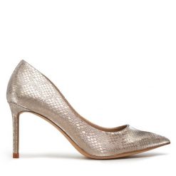 Szpilki Aldo. Czerwone szpilki Aldo, bez wzorów, bez obcasa. Za 379.99 zł.