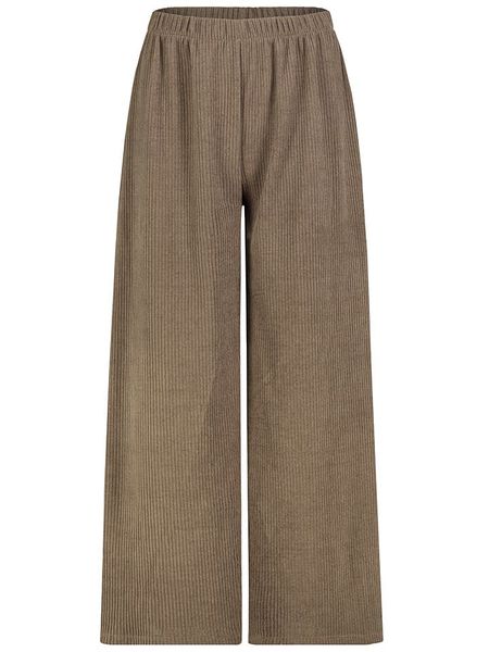 Sublevel Spodnie w kolorze szarobrązowym rozmiar: S/M. Brązowe spodnie materiałowe damskie Sublevel, bez wzorów, z materiału. Za 91.56 zł.