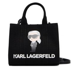 Torebka KARL LAGERFELD. Czarne torebki klasyczne damskie Karl Lagerfeld, bez wzorów, bez dodatków. Za 299.99 zł.