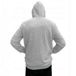 Bluza Z Kapturem Męska Logo Essentials. Szare bluzy sportowe męskie Puma, bez wzorów, z bawełny, bez kołnierzyka, bez ramiączek. Za 99.00 zł.