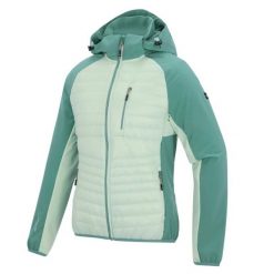 Damska Pro Hybrid Quiltowana Kurtka. Zielone kurtki damskie Regatta, bez wzorów, z poliamidu, z kapturem. Za 279.99 zł.