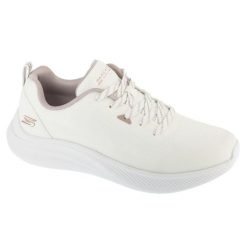 Buty sportowe Sneakersy damskie, Bobs Mode Flex. Białe buty sportowe na co dzień damskie Skechers, bez wzorów, trekkingowe. Za 199.99 zł.