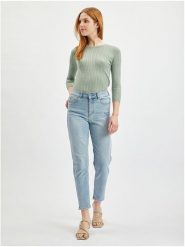 Orsay Dżinsy - Tapered fit - w kolorze błękitnym rozmiar: 32. Niebieskie jeansy damskie ORSAY, z podwyższonym stanem. Za 69.75 zł.