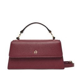 Torebka Aigner. Czerwone torebki klasyczne damskie Aigner, bez wzorów, bez dodatków. Za 1,969.00 zł.