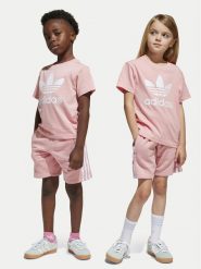 Adidas Komplet t-shirt i spodenki adicolor JC9158 Różowy Regular Fit. Czerwone koszulki dziewczęce Adidas, bez wzorów, z bawełny, bez ramiączek. Za 159.99 zł.