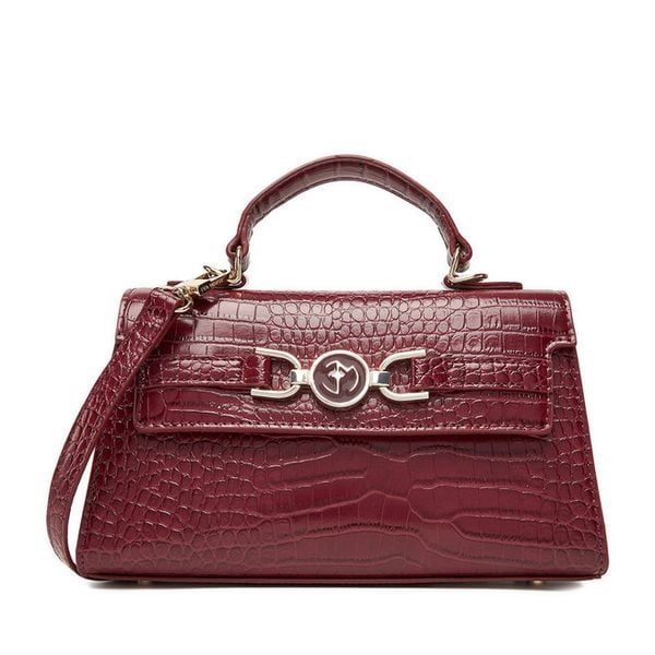 Torebka Eva Minge. Czerwone torebki klasyczne damskie Eva Minge, bez wzorów, bez dodatków. Za 169.99 zł.