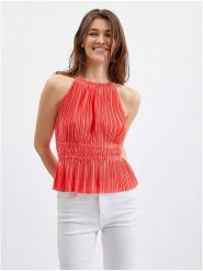Orsay Top w kolorze pomarańczowym rozmiar: S. Pomarańczowe topy damskie ORSAY, s, bez wzorów, bez kołnierzyka. Za 66.00 zł.