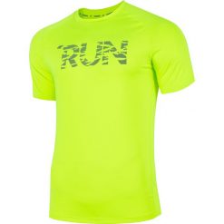 Koszulka do biegania męska TSMF205 - soczysta zieleń neon. Zielone bielizna termoaktywna męska 4f, m, z dzianiny, bez ramiączek, do biegania. W wyprzedaży za 39.99 zł.