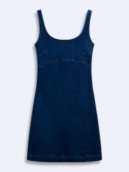 LTB Sukienka dżinsowa "Selera" w kolorze granatowym rozmiar: M. Niebieskie sukienki damskie LTB, m, bez wzorów, bez kołnierzyka, bez ramiączek, mini. Za 166.88 zł.