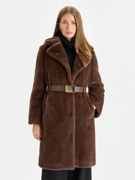 Gaudi Futro 521FD39003 Brązowy Regular Fit. Brązowe futra damskie GAUDI. Za 859.99 zł.