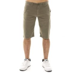 Szorty lekki z bawełna z kieszenie na co dzień. Zielone szorty męskie LEONE 1947 APPAREL, bez wzorów, z bawełny, sportowe. W wyprzedaży za 101.80 zł.