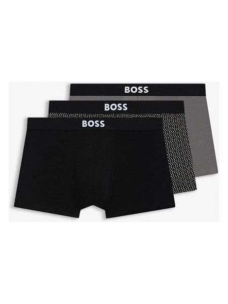 Hugo Boss Underwear Bokserki (3 pary) w kolorze czarnym i szarym rozmiar: XL. Czarne bokserki męskie Hugo Boss Underwear, bez wzorów. Za 184.95 zł.