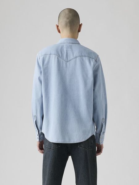 Levi's Koszula dżinsowa "Barstow" - Standard fit - w kolorze błękitnym rozmiar: M. Niebieskie koszule męskie Levi's, m, bez wzorów, z bawełny, bez kołnierzyka, bez ramiączek. Za 153.71 zł.