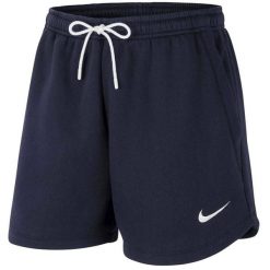 Damskie Spodenki Dresowe Park 20. Niebieskie szorty damskie Nike, bez wzorów, z dresówki. Za 157.99 zł.