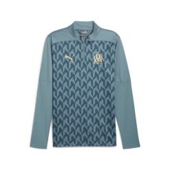 Męska bluza przedmeczowa z zamkiem 1/4 Olympique Marsylia PUMA. Niebieskie bluzy bez kaptura męskie Puma, m. W wyprzedaży za 220.50 zł.