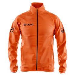 Kurtka Givova Rain Basico Fluo pomarańczowa. Żółte kurtki damskie Givova, xs, bez wzorów, bez kaptura. Za 50.00 zł.