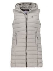 Geographical Norway Kamizelka pikowana "Vatikotal" w kolorze szarym rozmiar: M. Szare kamizelki damskie Geographical Norway, m. Za 261.67 zł.