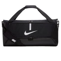 Torba Academy Team CU8090 Duffle Bag. Czarne torby sportowe damskie Nike, bez wzorów, bez dodatków. Za 180.99 zł.