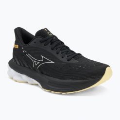 Buty do biegania damskie Mizuno Wave Skyrise 6 black/snow white/glowing cream. Czarne obuwie do biegania damskie Mizuno, mizuno wave. Za 439.99 zł.