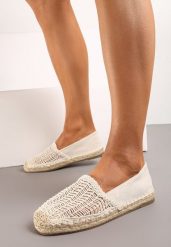 Beżowe Wsuwane Espadryle na Płaskiej Podeszwie Ozdobione Plecionką z Juty Loracila. Brązowe espadryle damskie Born2be, bez wzorów, bez obcasa, na płaskiej podeszwie. Za 59.99 zł.