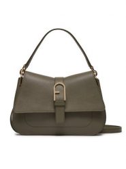 Furla Torebka Flow M Top Handle WB00996-BX2045-2810S-1007 Zielony. Zielone torebki klasyczne damskie Furla, bez wzorów, ze skóry, bez dodatków. Za 1,599.00 zł.