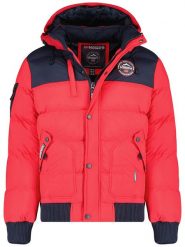 Geographical Norway Kurtka zimowa "Volva" w kolorze czerwonym rozmiar: M. Czerwone kurtki męskie Geographical Norway, na zimę, m, bez wzorów, bez kaptura. Za 216.22 zł.