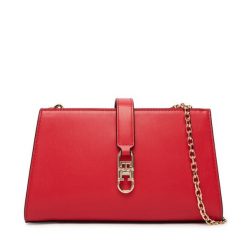 Torebka Tommy Hilfiger. Czerwone listonoszki damskie Tommy Hilfiger, bez wzorów, bez dodatków. Za 529.99 zł.