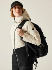 Regatta Kurtka przejściowa "Highton Stretch" w kolorze kremowo-czarnym rozmiar: 40. Brązowe kurtki damskie Regatta, bez wzorów, bez kaptura. Za 227.31 zł.