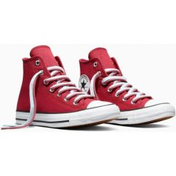 Buty sportowe Converse Chuck Taylor All Star Double Lace. Czerwone buty sportowe na co dzień damskie Converse, z materiału, bez zapięcia. Za 490.00 zł.