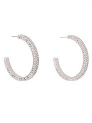 Guess Kolczyki JUBE06 435JW Srebrny. Szare kolczyki damskie Guess, srebrne. Za 349.99 zł.