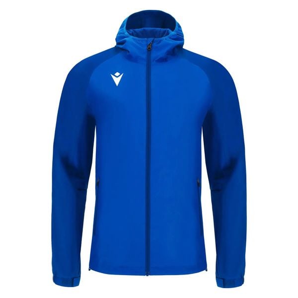 Kurtka wodoodporna Macron Alps. Niebieskie kurtki damskie Macron, s, bez wzorów, z gumy, z kapturem. Za 485.95 zł.