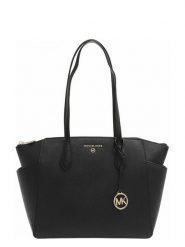 Michael Kors Torebka w kolorze czarnym - 27 x 26 x 12 cm rozmiar: onesize. Czarne torebki klasyczne damskie Michael Kors, bez wzorów, z materiału, bez dodatków. Za 993.45 zł.