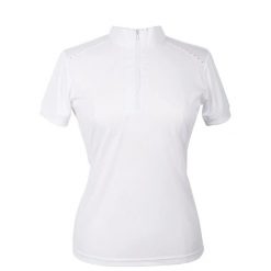 Damska koszulka polo na zawody Harry's Horse Brighton. Białe bluzki damskie HARRYS HORSE, s, bez wzorów, eleganckie, bez kołnierzyka, bez ramiączek. Za 168.50 zł.