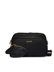 Liu Jo Torebka AA6176 T382A Czarny. Czarne listonoszki damskie Liu Jo, bez wzorów, ze skóry, bez dodatków. Za 599.99 zł.