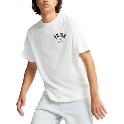 Koszulka Puma Classics Play Paris. Białe bluzki sportowe damskie Puma, l, bez wzorów, z materiału, bez ramiączek. Za 127.50 zł.