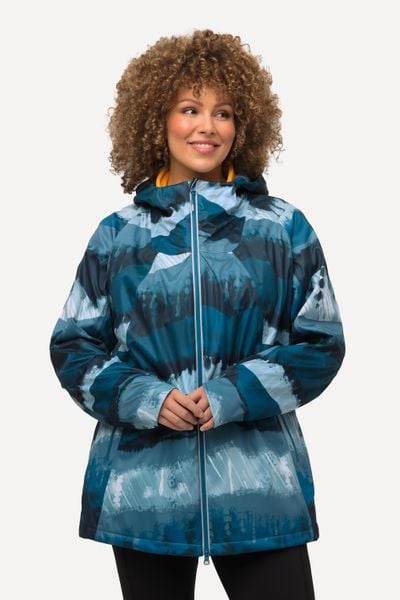 Damskie HYPRAR 2 w 1 kurtka fitness wodoodporna dwukierunkowy zamek błyskawiczny. Niebieskie kurtki damskie Ulla Popken, plus size, bez wzorów, z materiału. Za 799.99 zł.
