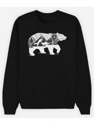 WOOOP Bluza "Bear Foxes" w kolorze czarnym rozmiar: L. Czarne bluzy bez kaptura męskie Wooop, l, z bawełny. Za 87.81 zł.