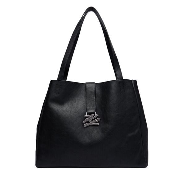 Torebka KARL LAGERFELD. Czarne torebki klasyczne damskie Karl Lagerfeld, bez wzorów, bez dodatków. Za 1,169.99 zł.