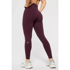 FABLETICS Damskie Legginsy Sportowe Wysoki Stan Seamless Scrunch. Czerwone legginsy damskie FABLETICS, l, bez wzorów, z materiału. Za 299.99 zł.