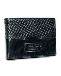 Portfel męski czarny Forever Young N951-PVT BLACK. Czarne portfele męskie FOREVER YOUNG, bez wzorów. Za 60.00 zł.