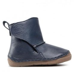 Kozaki dziecięce Froddo skórzane buty zimowe wysokie wodoodporne granatowe. Niebieskie buty zimowe męskie Froddo, na zimę, bez zapięcia. Za 189.00 zł.