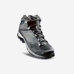 Buty turystyczne męskie Quechua MH500 Mid wodoodporne. Szare buty trekkingowe męskie QUECHUA, na lato, z gumy, bez zapięcia, trekkingowe. Za 349.99 zł.