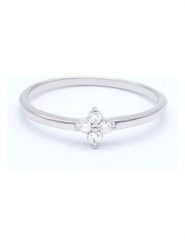 DIAMANTA Złoty pierścionek "Alba" z diamentami rozmiar: 58. Szare pierścionki damskie DIAMANTA, z diamentem, złote. Za 761.47 zł.