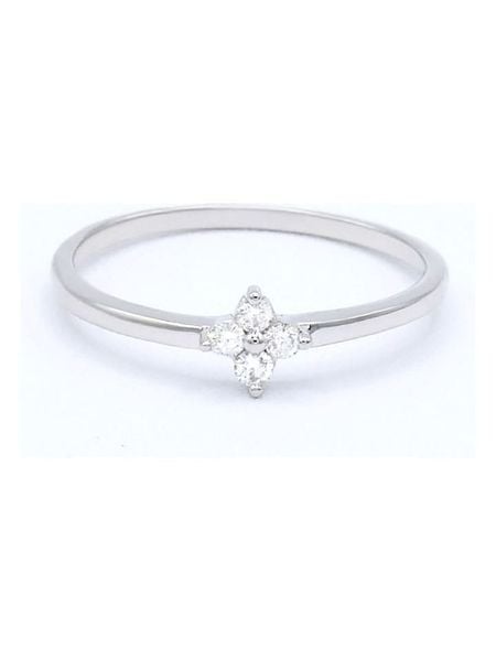 DIAMANTA Złoty pierścionek "Alba" z diamentami rozmiar: 58. Szare pierścionki damskie DIAMANTA, z diamentem, złote. Za 761.47 zł.