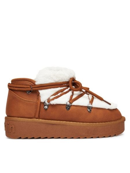 D.Franklin Śniegowce DFSH370011 Brązowy. Brązowe śniegowce damskie D.Franklin, ze skóry. Za 249.99 zł.